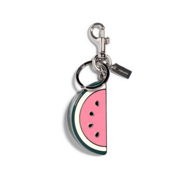 RARE! COACH Watermelon Slice Keychain Key Ring | Purse Charm | Handbag Charm - Picture 1 of 8